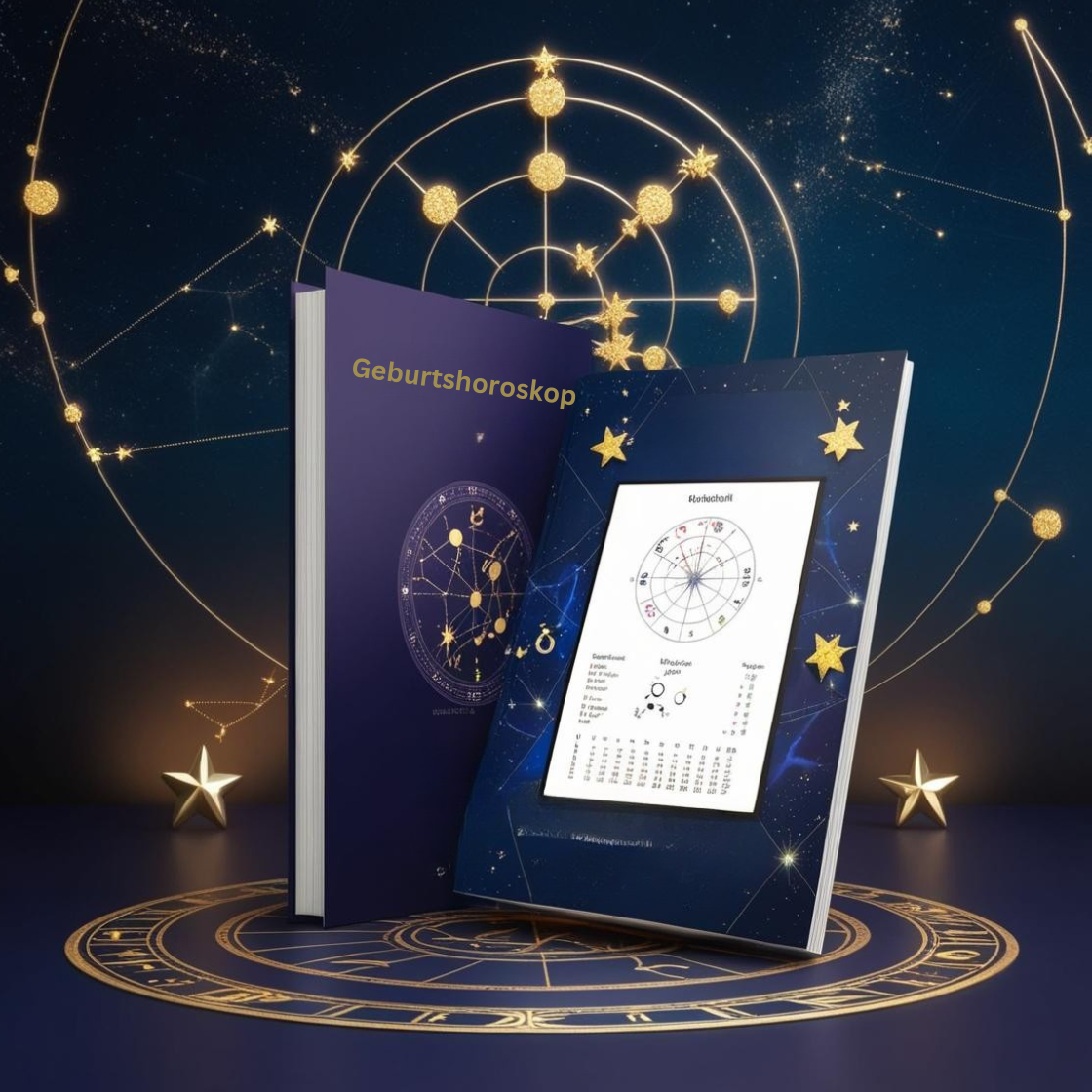 Personalisiertes Geburts-Horoskop Buchformat