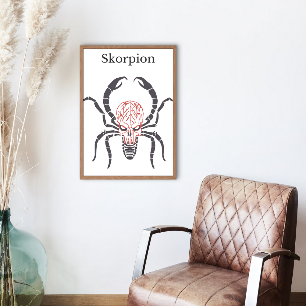 Poster Sternzeichen Skorpion