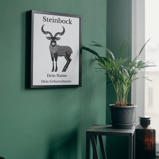 Poster Sternzeichen Steinbock personalisiert