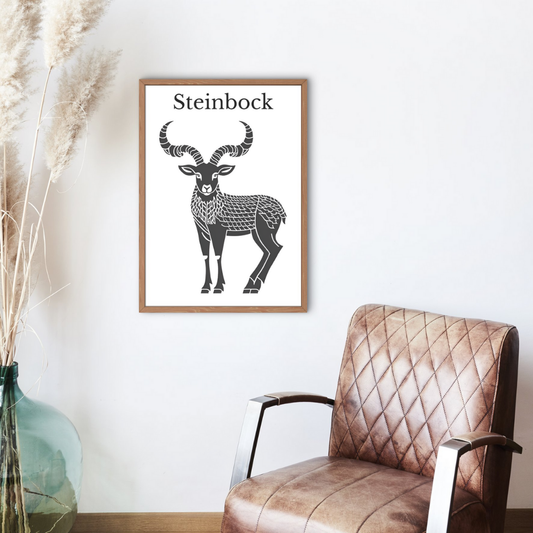 Poster Sternzeichen Steinbock