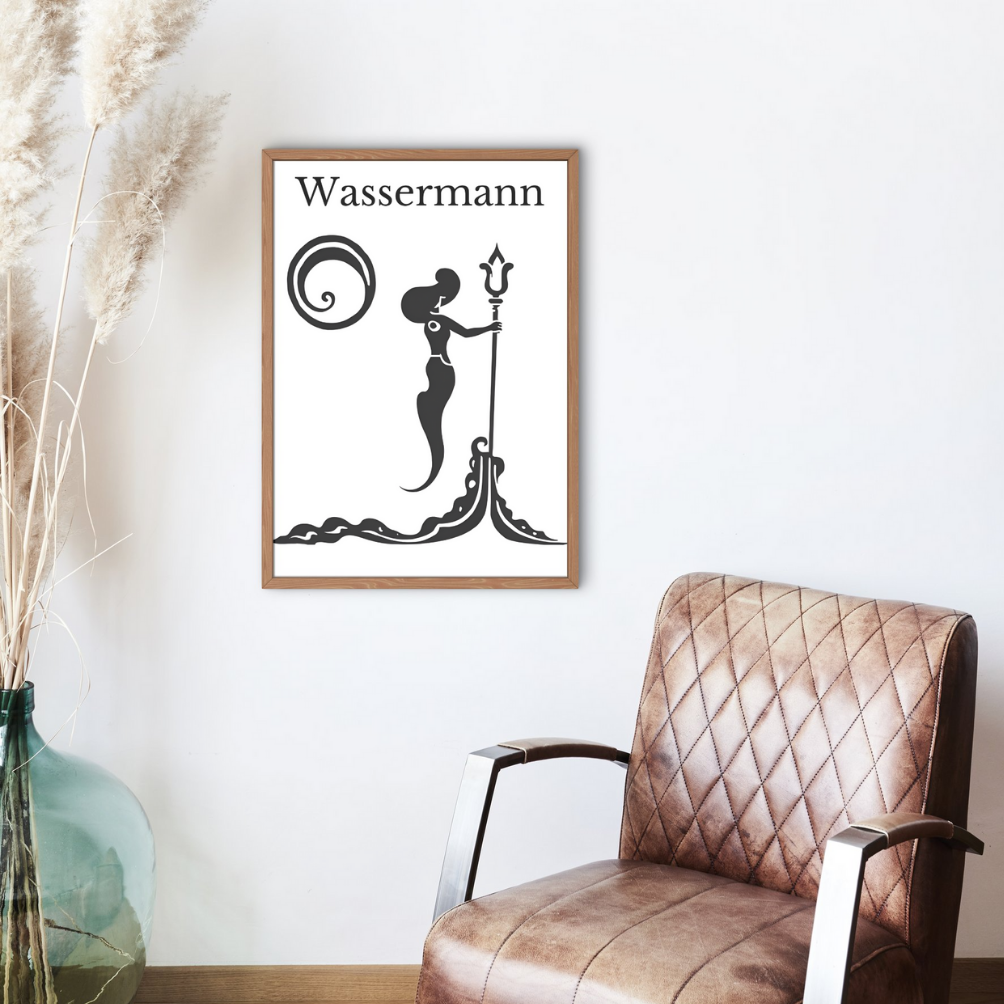 Poster Sternzeichen Wassermann