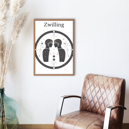 Poster Sternzeichen Zwilling